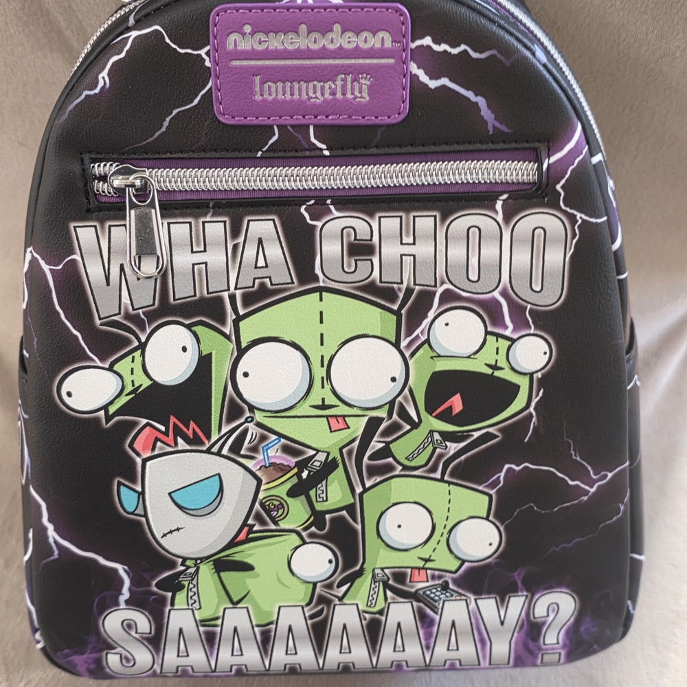 Loungefly Nickelodeon Backpack - Black and Green